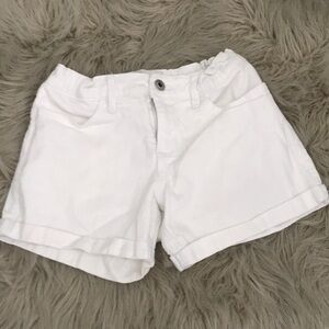 ABERCROMBIE KIDS Mid Rise Midi Shorts Big Girls White Jeans Shorts | 13-14